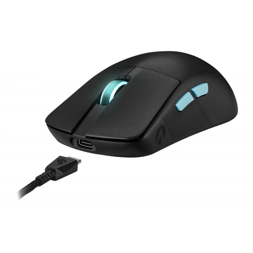ASUS - ROG Harpe Ace Aim Lab Edition ratón Juego Ambidextro RF Wireless + Bluetooth + USB Type-A Óptico 36000 DPI