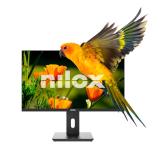 Nilox - Monitor de 24" Regulable, Full HD, HDMI, DP y VGA