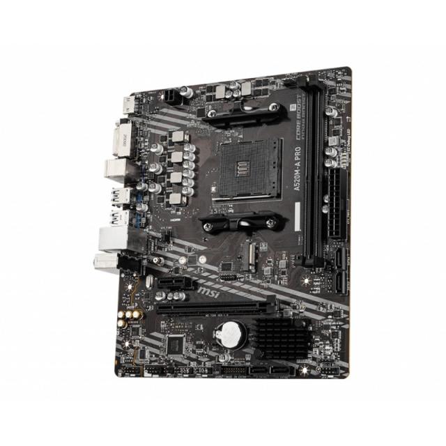 MSI - A520M-A PRO placa base AMD A520 Zócalo AM4 micro ATX