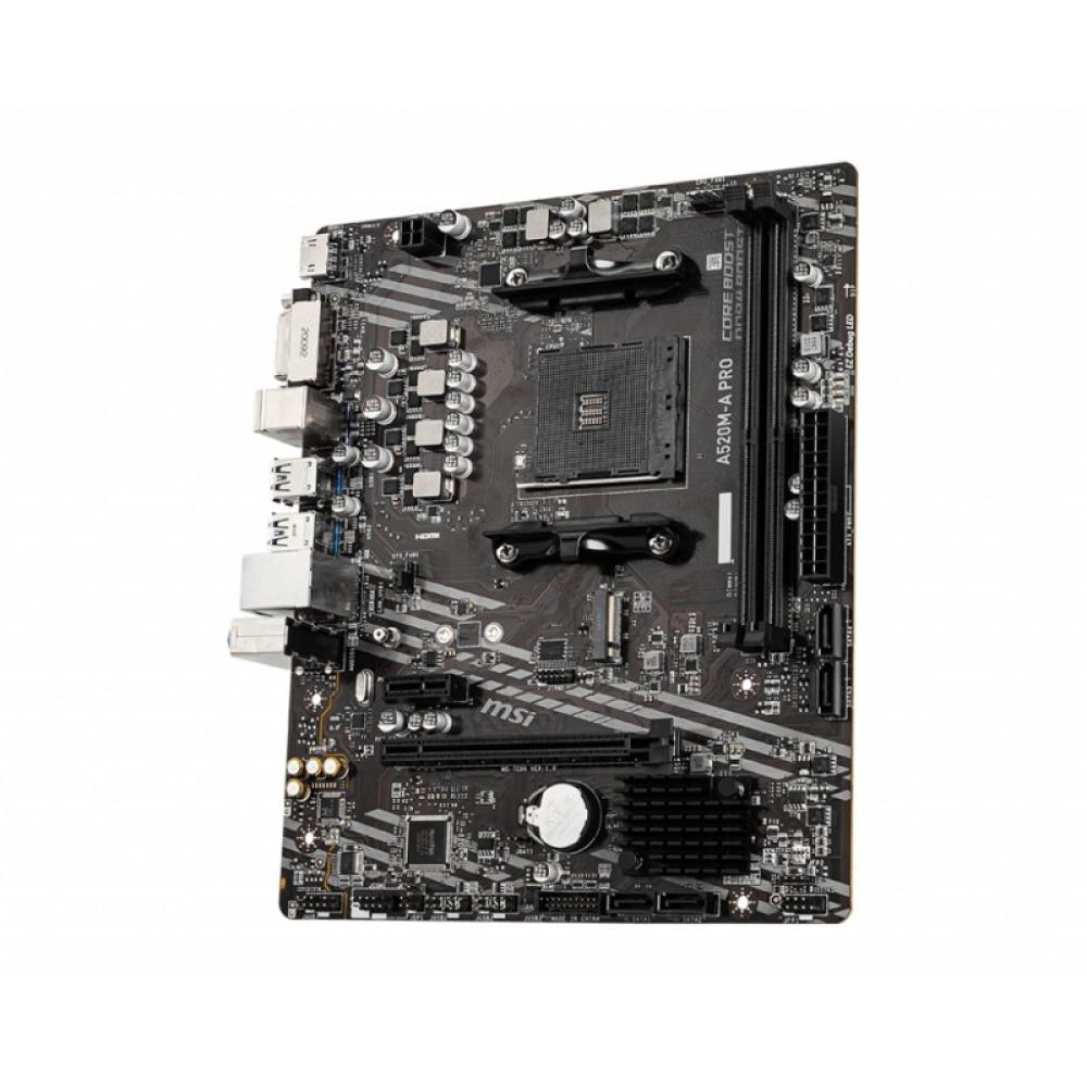MSI - A520M-A PRO placa base AMD A520 Zócalo AM4 micro ATX