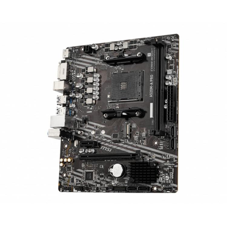 MSI - A520M-A PRO placa base AMD A520 Zócalo AM4 micro ATX