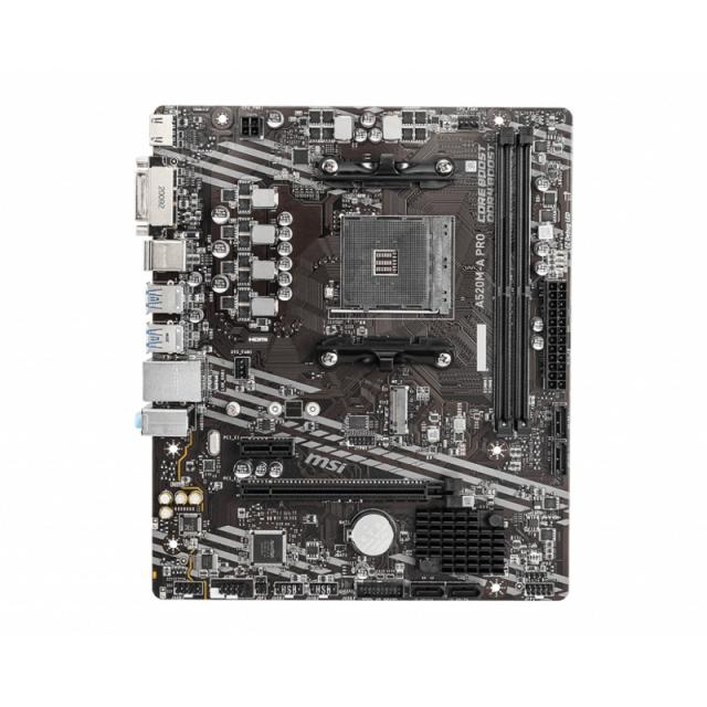MSI - A520M-A PRO placa base AMD A520 Zócalo AM4 micro ATX