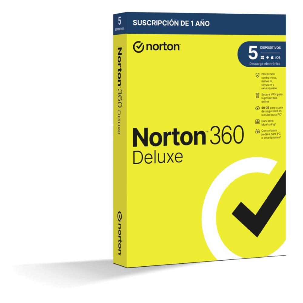 Norton - 360 Deluxe Seguridad de antivirus Base Español 1 licencia(s) 1 año(s) - 21433201