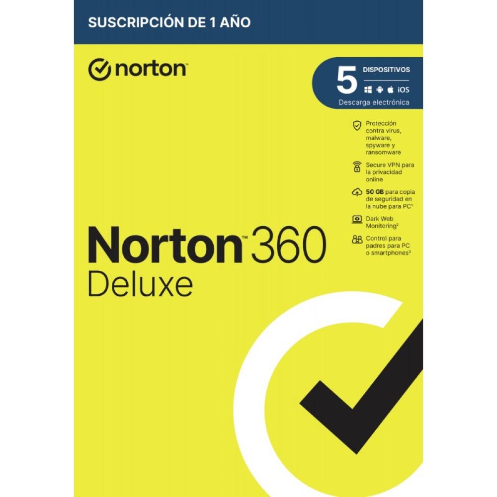 Norton - 360 Deluxe Seguridad de antivirus Base Español 1 licencia(s) 1 año(s) - 21433201