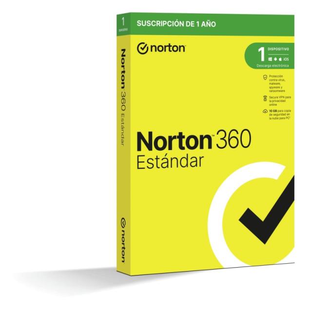 Norton - 360 Standard Seguridad de antivirus Base Español 1 licencia(s) 1 año(s)
