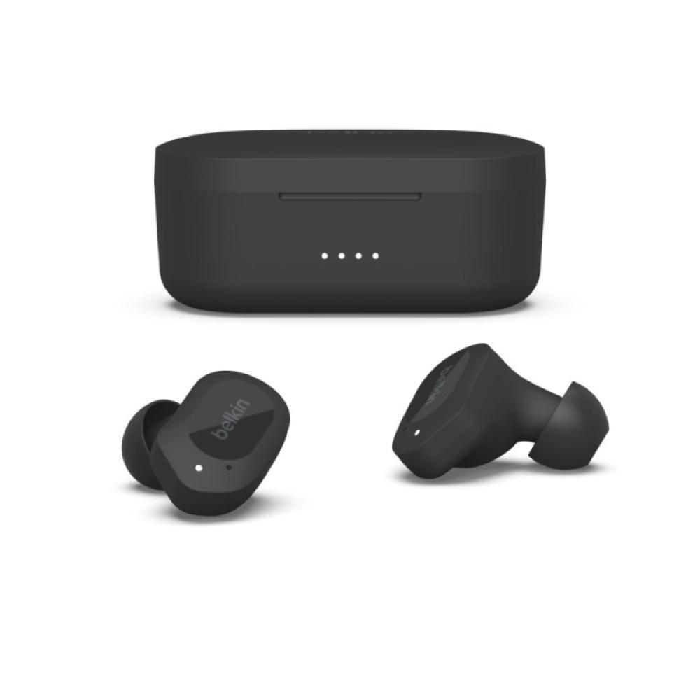 Belkin - SOUNDFORM Play Auriculares Inalámbrico Dentro de oído Llamadas/Música USB Tipo C Bluetooth Negro