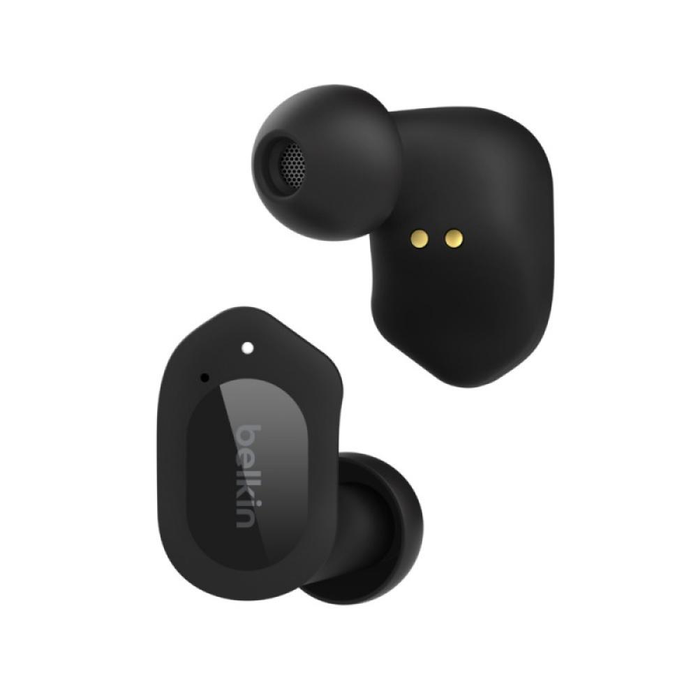 Belkin - SOUNDFORM Play Auriculares Inalámbrico Dentro de oído Llamadas/Música USB Tipo C Bluetooth Negro