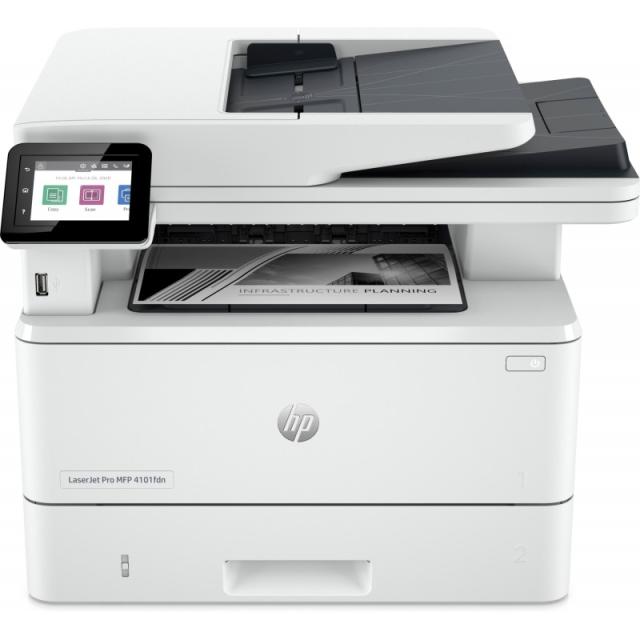 HP - LaserJet Pro 4102dw Inalámbrico Multifunction Blanco y negro Impresora, Fotocopiadora, escáner Dúplex