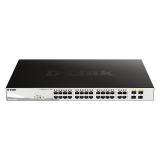D-Link - DGS-1210-28P switch Gestionado L2 Gigabit Ethernet (10/100/1000) Energía sobre Ethernet (PoE) 1U Negro