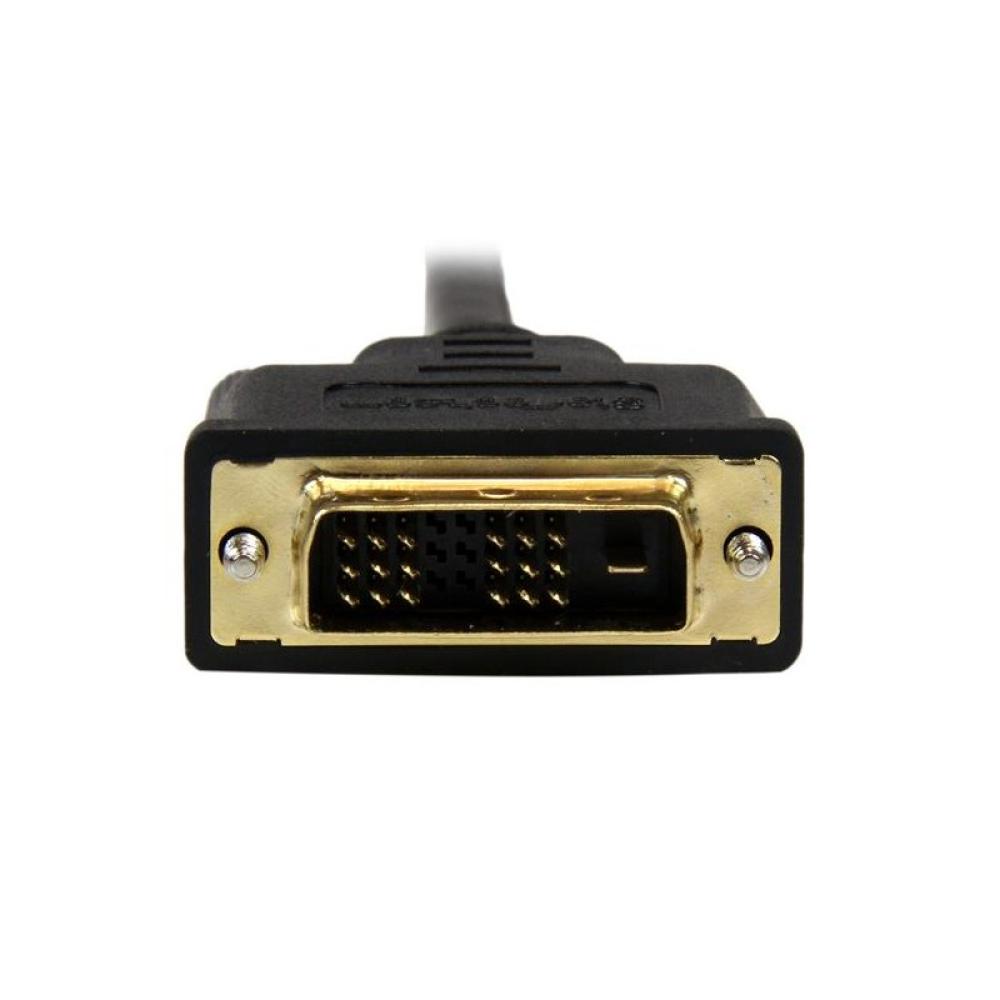 StarTech.com - Cable de 2m Adaptador Conversor Micro HDMI a DVI-D para Tablet y Teléfono Móvil - Convertidor de Vídeo para Dispo