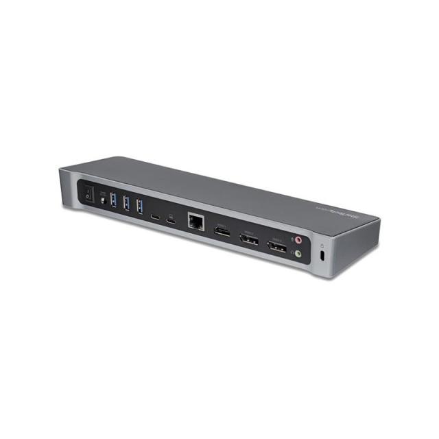 StarTech.com - Dock USB-C para 3 Monitores 4K - Hub Ladrón de 5 Puertos USB 3.2 5Gbps - HDMI y DisplayPort - Mac y Windows - Doc