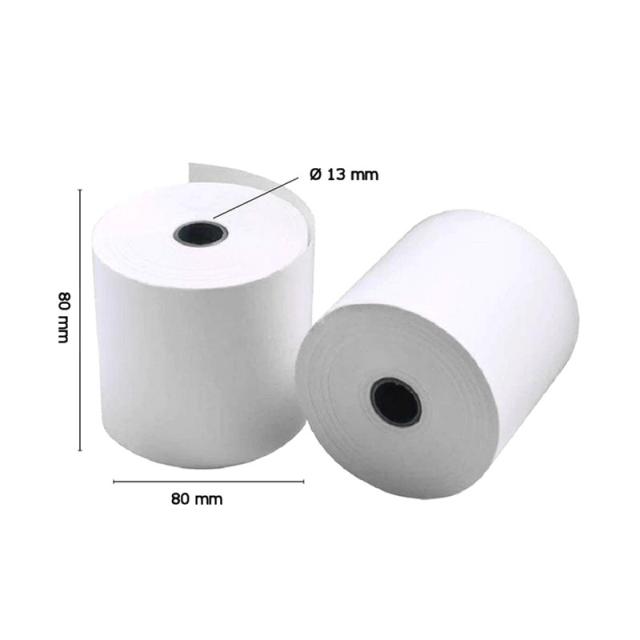iggual - Pack 5 rollos papel térmico sin BPA 80X80mm