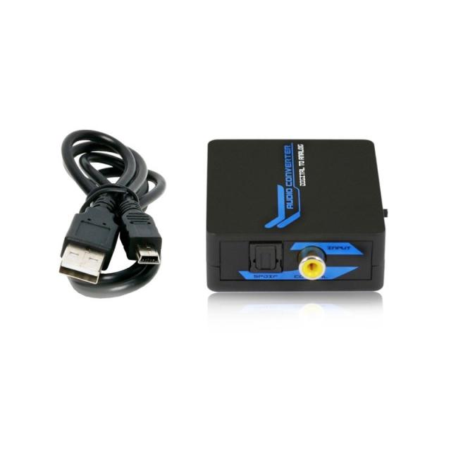 DCU Advance Tecnologic - 30505052 cable de audio TOSLINK RCA Negro, Azul