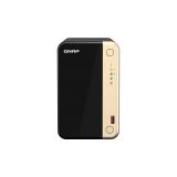 QNAP - TS-264 NAS Torre Intel® Celeron® N5095 8 GB 0 TB QNAP QTS Negro, Oro