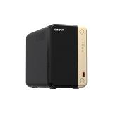 QNAP - TS-264 NAS Torre Intel® Celeron® N5095 8 GB 0 TB QNAP QTS Negro, Oro