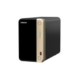 QNAP - TS-264 NAS Torre Intel® Celeron® N5095 8 GB 0 TB QNAP QTS Negro, Oro