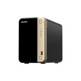 QNAP - TS-264 NAS Torre Intel® Celeron® N5095 8 GB 0 TB QNAP QTS Negro, Oro