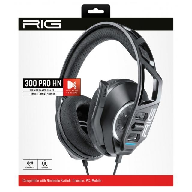 NACON - RIG 300 PRO HN Auriculares Alámbrico Diadema Juego Negro