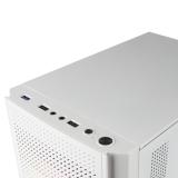 Mars Gaming - MC300W Blanco, Caja PC Micro ATX, Cristal Templado, Frontal MESH, 3xVentilador FRGB