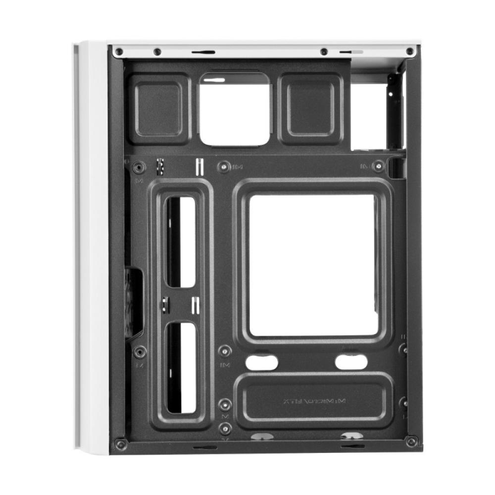 Mars Gaming - MC300W Blanco, Caja PC Micro ATX, Cristal Templado, Frontal MESH, 3xVentilador FRGB