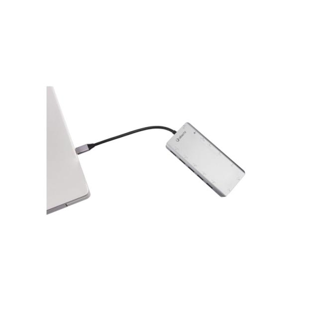SilverHT - Adaptador Type-C Logan HUB 13 en 1