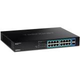 Trendnet - TPE-TG182 switch Gigabit Ethernet (10/100/1000) Energía sobre Ethernet (PoE) 1U Negro