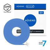 AISENS - Cable de Red RJ45 LSZH CPR Dca CAT.7 600 MHZ S/FTP AWG23, Azul, 100 m
