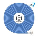 AISENS - Cable de Red RJ45 LSZH CPR Dca CAT.7 600 MHZ S/FTP AWG23, Azul, 100 m