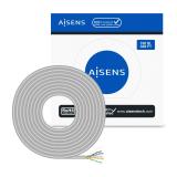 AISENS - Cable de Red RJ45 Cat.6 UTP Rigido AWG23 CCA (aleacion), Gris, 100 m