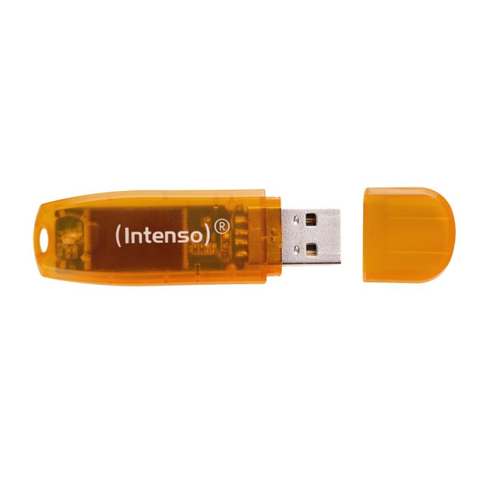 Intenso - Rainbow Line unidad flash USB 64 GB USB tipo A 2.0 Naranja
