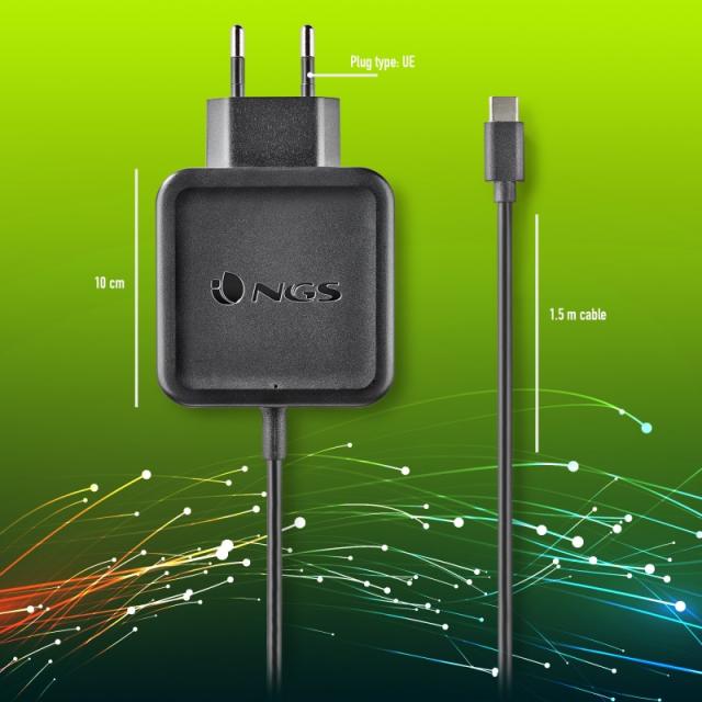 NGS - W-45W TYPEC Negro Interior