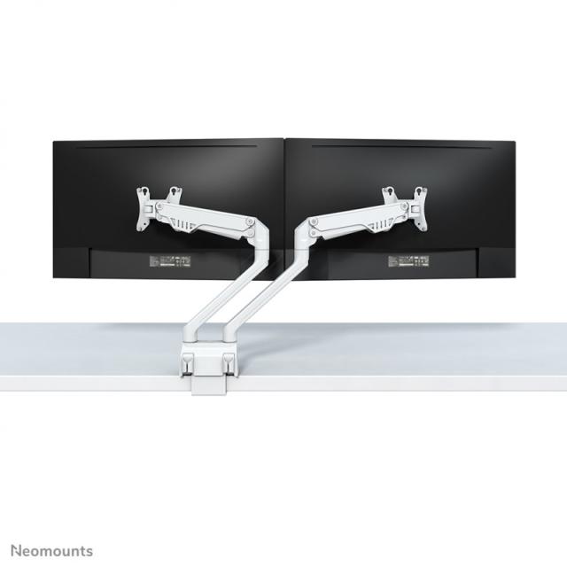 Neomounts - FPMA-D750DWHITE2 Brazo de monitor 10-32" - resorte de gas - Topfix - Tope-a-180°