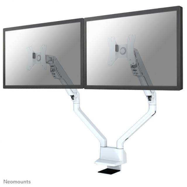 Neomounts - FPMA-D750DWHITE2 Brazo de monitor 10-32" - resorte de gas - Topfix - Tope-a-180°