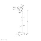 Neomounts - FL15-625BL1 Soporte de suelo para tablets 7.9-11" - bloqueable - universal
