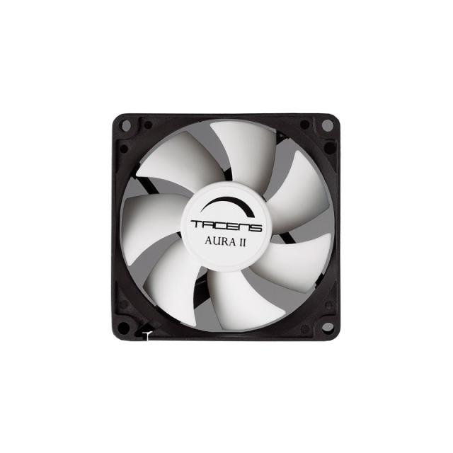Tacens - 3AURAII8, Ventilador Ordenador 8 cm, Ultrasilencioso, Antipolvo, Negro