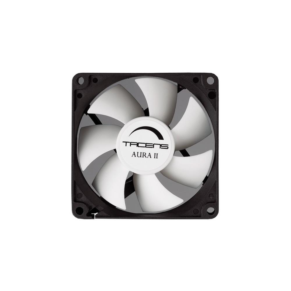Tacens - 3AURAII8, Ventilador Ordenador 8 cm, Ultrasilencioso, Antipolvo, Negro