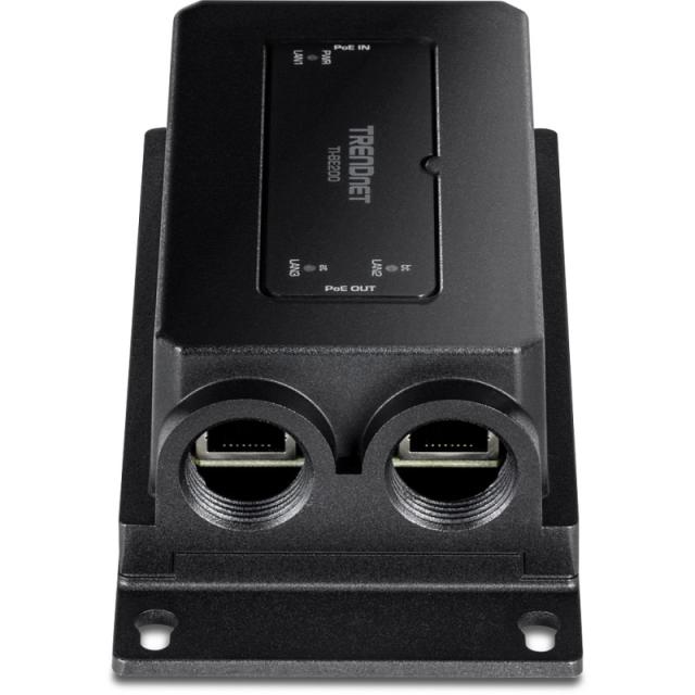 Trendnet - TI-BE200 ampliador de red Transmisor y receptor de red Negro 10, 100, 1000 Mbit/s