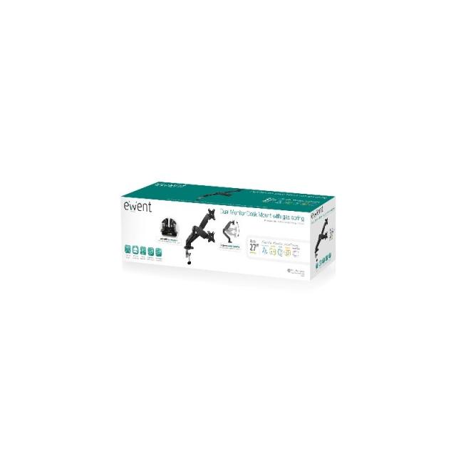 Ewent - EW1516 soporte para monitor 81,3 cm (32") Negro Escritorio