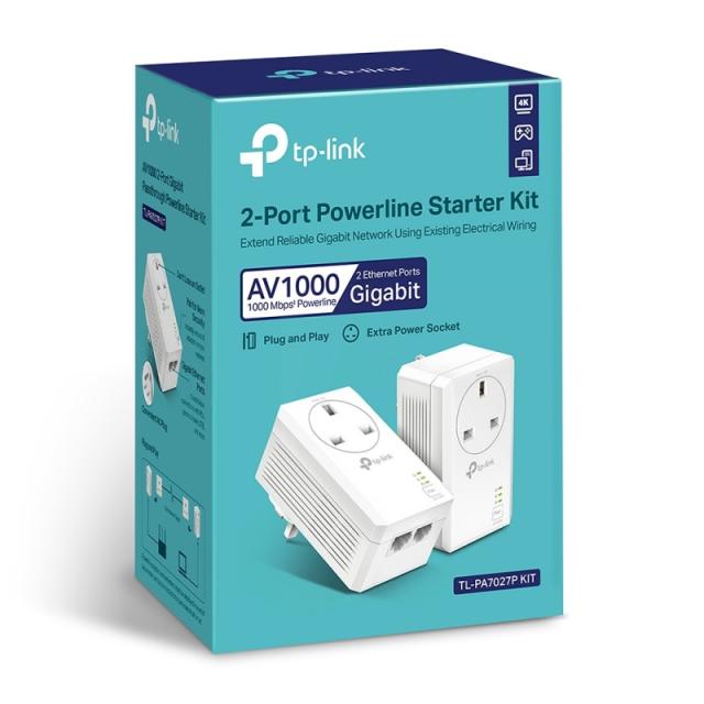 TP-Link - TL-PA7027P KIT 1000 Mbit/s Ethernet Blanco 2 pieza(s)