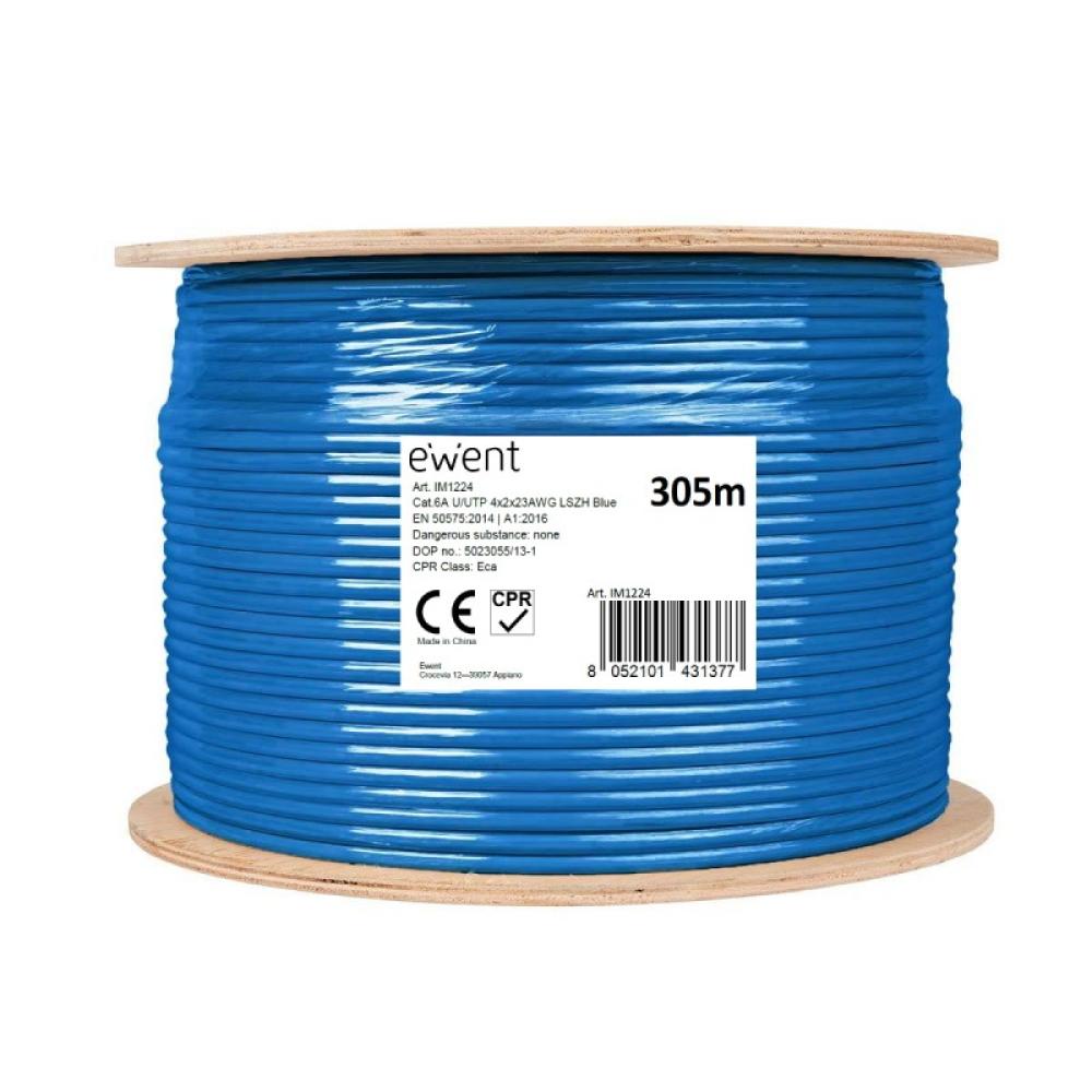 Ewent - IM1224 cable de red Azul 305 m Cat6a U/UTP (UTP)