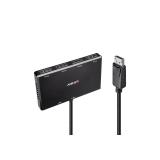 Lindy - 38431 hub de interfaz DisplayPort Negro