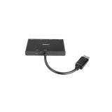 Lindy - 38431 hub de interfaz DisplayPort Negro