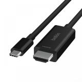 Belkin - AVC012bt2MBK 2 m USB Tipo C HDMI Negro