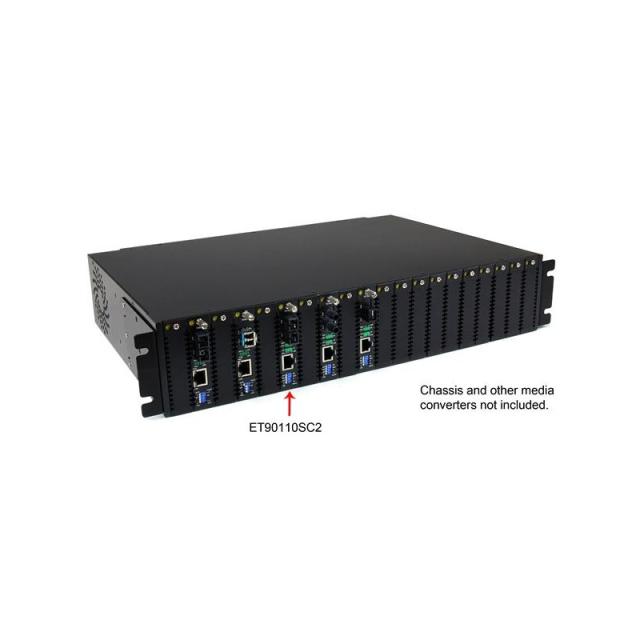 StarTech.com - Conversor de Medios Ethernet 10/100 Mbps a Fibra Multi Modo Conector SC -2km