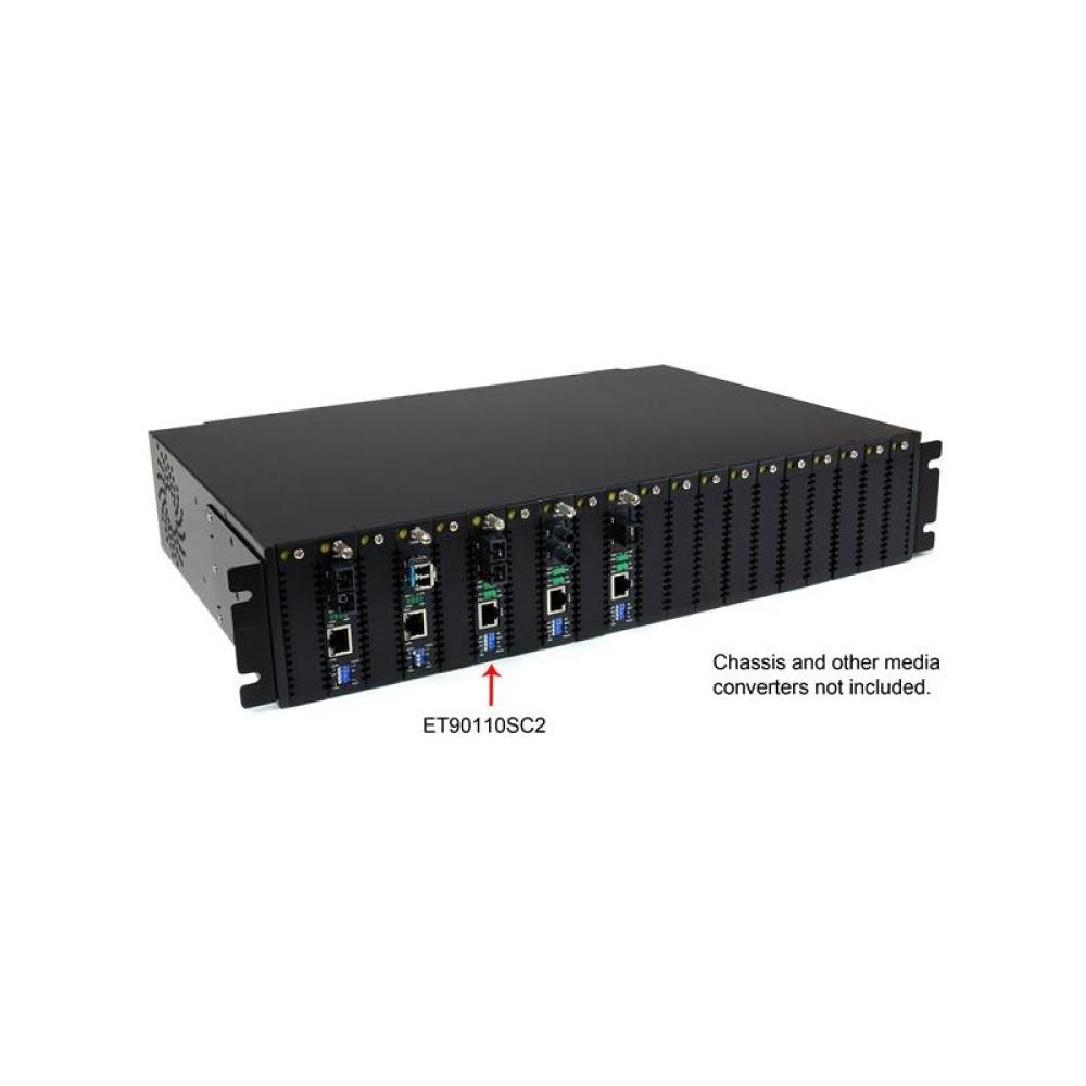 StarTech.com - Conversor de Medios Ethernet 10/100 Mbps a Fibra Multi Modo Conector SC -2km