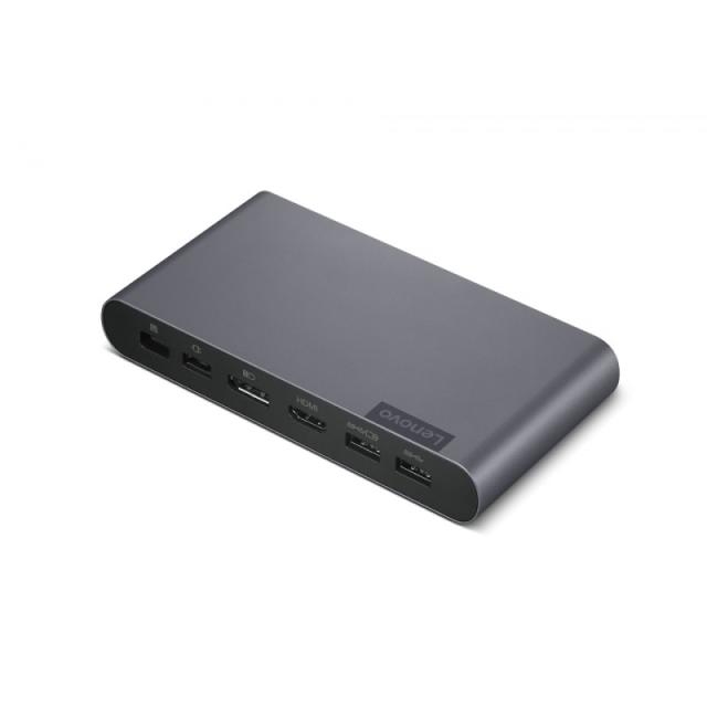 Lenovo - 40B30090EU base para portátil y replicador de puertos 2 x USB 3.2 Gen 2 (3.1 Gen 2) Type-C Gris