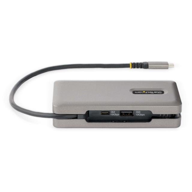 StarTech.com - Adaptador Multipuertos USB-C - HDMI 4K a 60Hz VGA - Hub Ladrón USB de 3 Puertos - Power Delivery de Paso de 100W