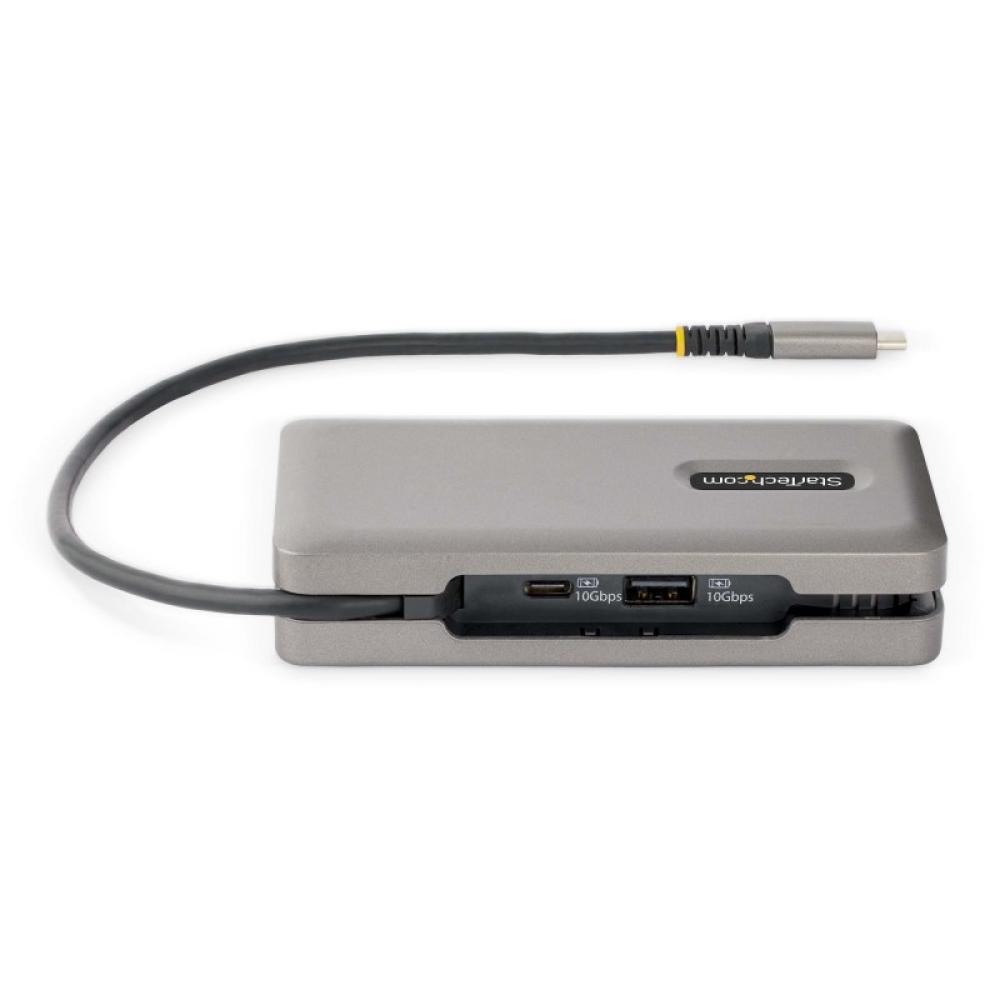 StarTech.com - Adaptador Multipuertos USB-C - HDMI 4K a 60Hz VGA - Hub Ladrón USB de 3 Puertos - Power Delivery de Paso de 100W