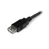 StarTech.com - Cable de 0,15m de Extensión Alargador USB 2.0 - Macho a Hembra USB A - Extensor