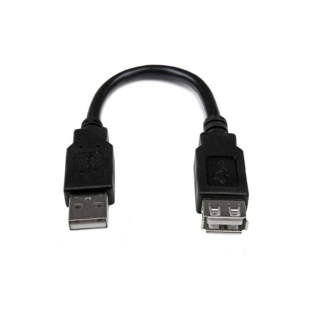 StarTech.com - Cable de 0,15m de Extensión Alargador USB 2.0 - Macho a Hembra USB A - Extensor